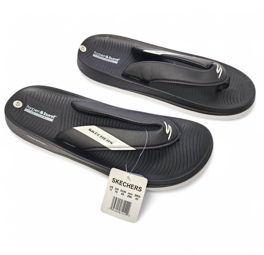 Black Skecher Hyper burst slippers