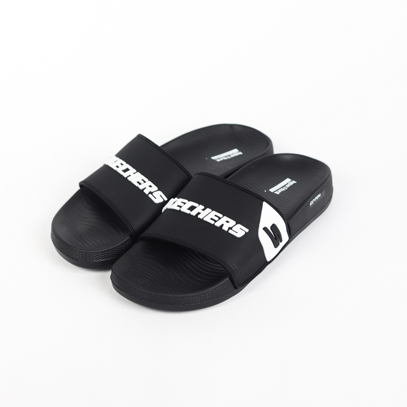 Crokcer Black Skechers Slides