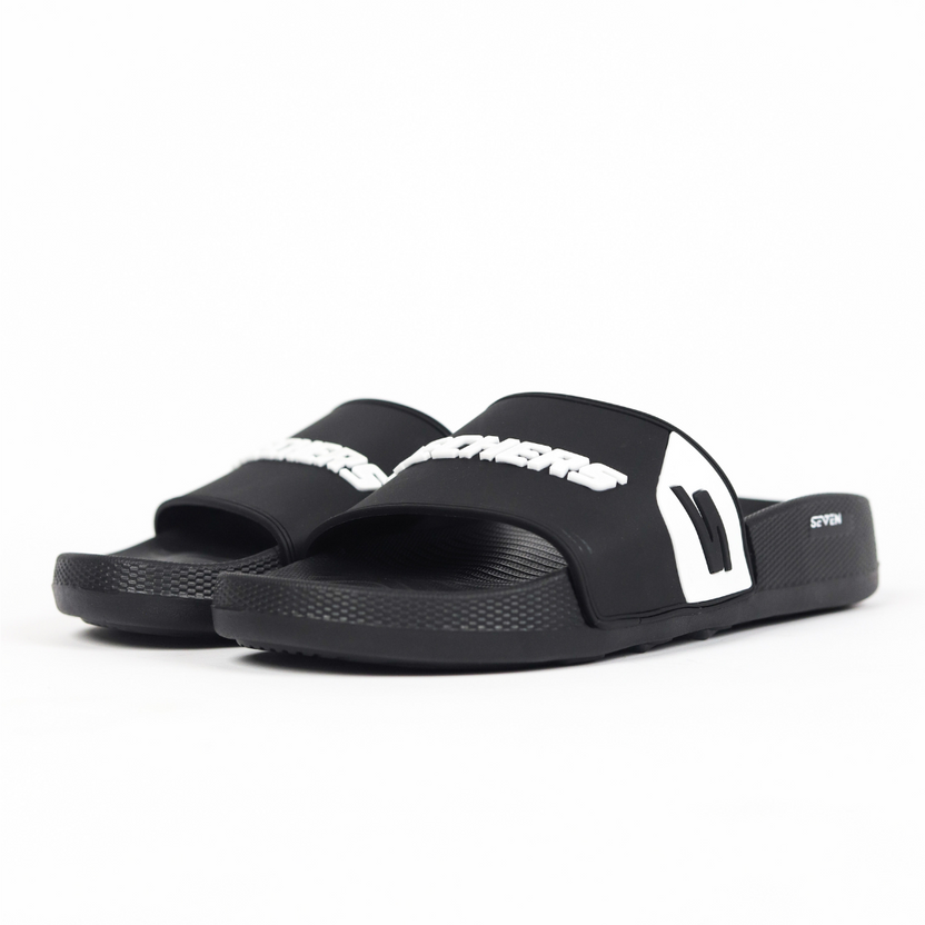 Crokcer Black Skechers Slides
