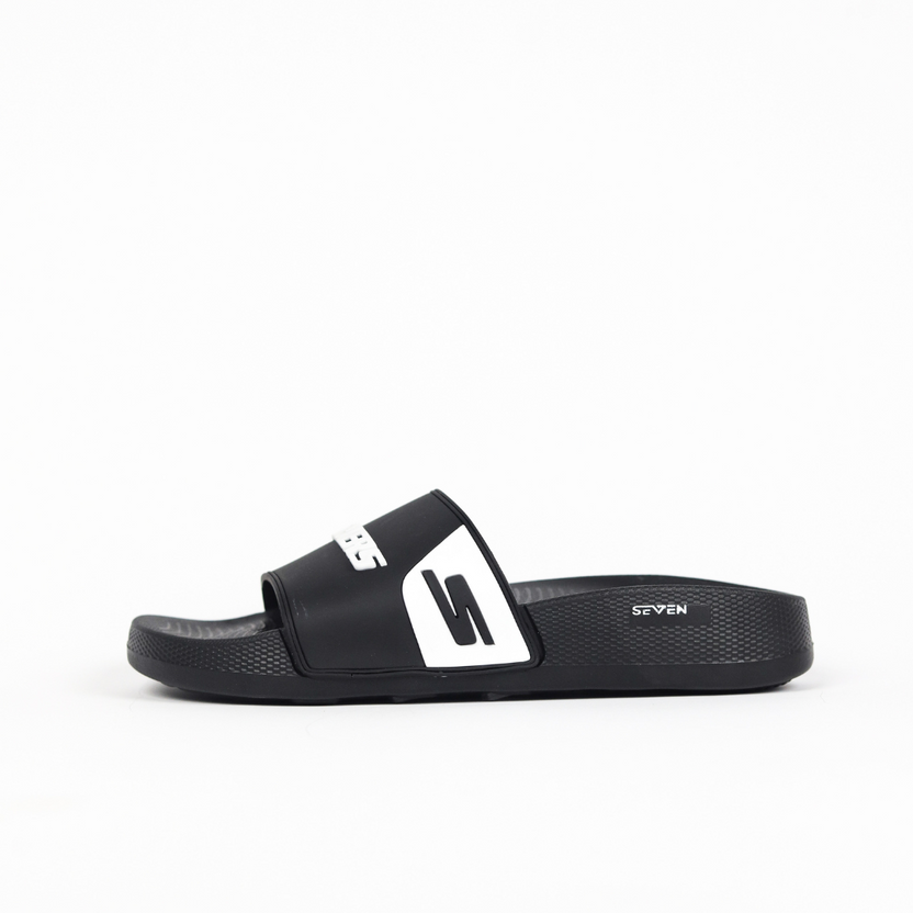 Crokcer Black Skechers Slides